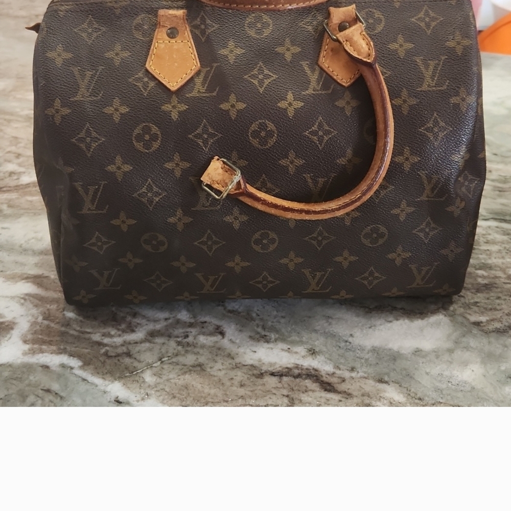 Louis Vuitton Brown Satchel with Signature Monogram